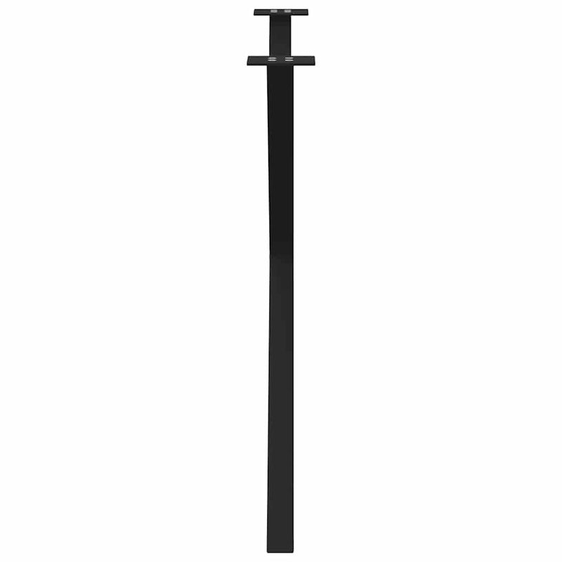 Picioare de masă în formă de X, 2 buc., negru, 90x(72-73) cm, oțel