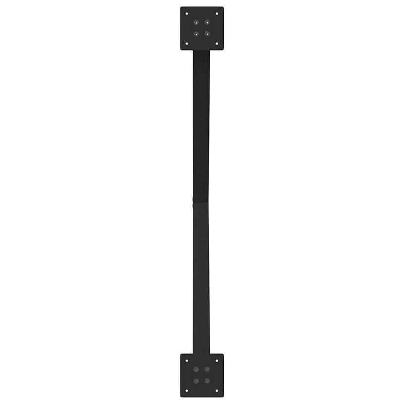 Picioare de masă în formă de X, 2 buc., negru, 90x(72-73) cm, oțel