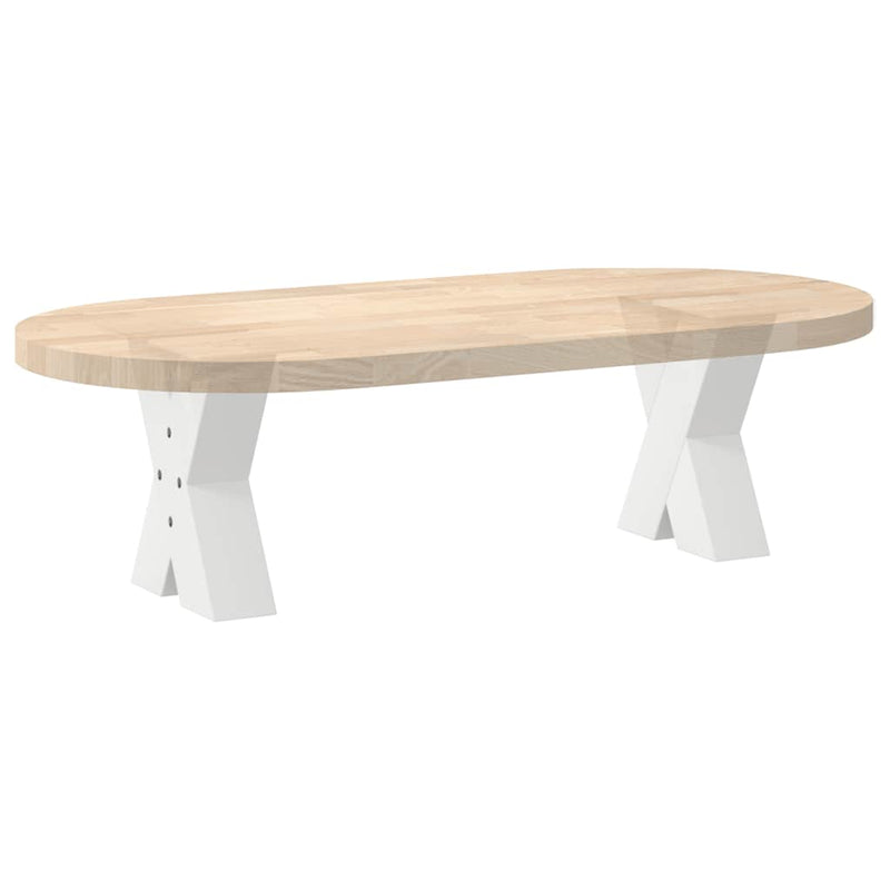 Picioare pentru măsuță de cafea în formă de X, 2 buc., alb, 30x(30-31) cm, oțel