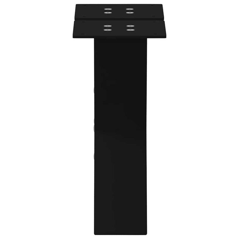 Picioare pentru măsuță de cafea în formă de X, 2 buc., negru, 40x(30-31) cm, oțel