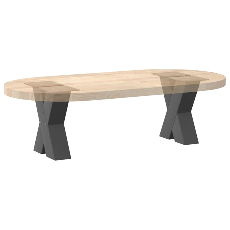 Picioare pentru măsuță de cafea în formă de X, 2 buc., antracit, 40x(30-31) cm, oțel