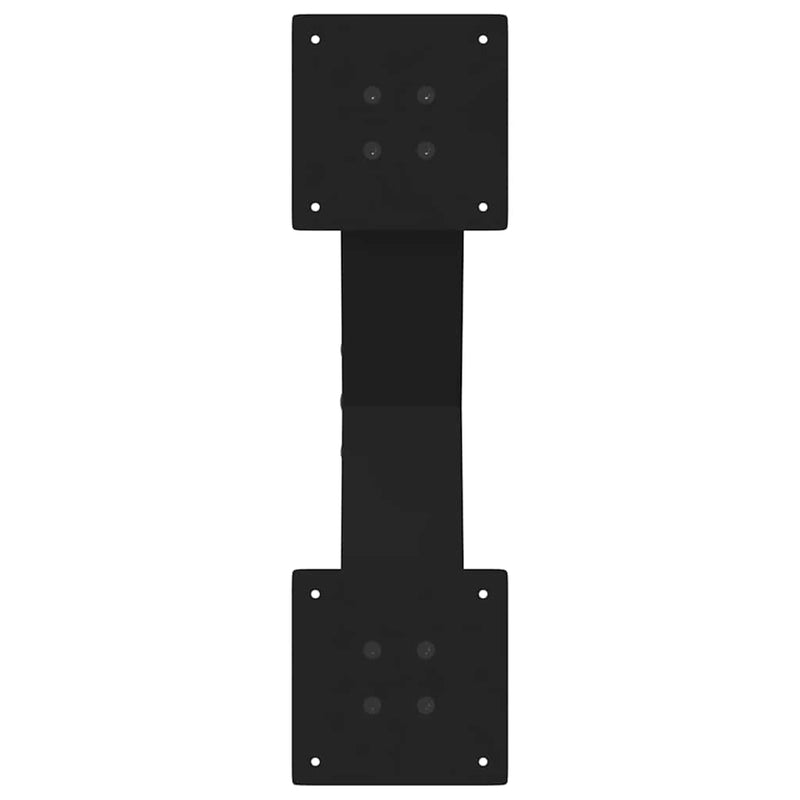Picioare pentru măsuță de cafea în formă de X, 2 buc., negru, 50x(30-31) cm, oțel
