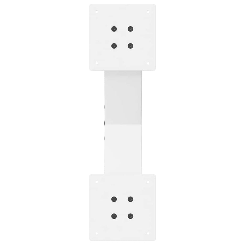 Picioare pentru măsuță de cafea în formă de X, 2 buc., alb, 50x(30-31) cm, oțel