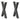 Picioare de masă în formă de X, 2 buc., antracit, 50x(72-73) cm, oțel