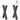 Picioare de masă în formă de X, 2 buc., antracit, 50x(72-73) cm, oțel