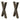 Picioare de masă în formă de X, 2 buc., oțel natural, 50x(72-73) cm