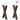 Picioare de masă în formă de X, 2 buc., oțel natural, 50x(72-73) cm