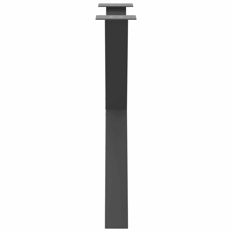 Picioare de masă în formă de X, 2 buc., antracit, 80x(72-73) cm, oțel