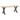 Picioare de masă în formă de X, 2 buc., antracit, 80x(72-73) cm, oțel
