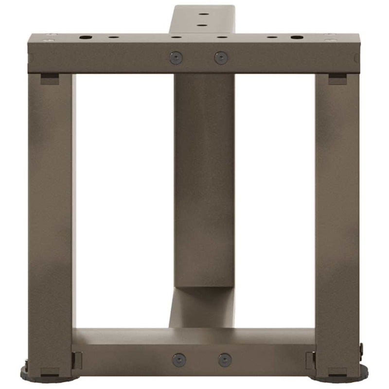 Picioare pentru măsuță de cafea în formă de T, 2 buc., negru, 30x25x(30-31) cm, oțel