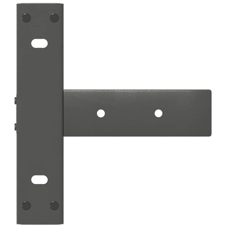 Picioare de masă consolă în formă de T, 2 buc., antracit, 25x28x(72-73) cm, oțel