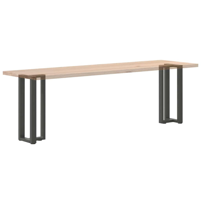 Picioare de masă consolă în formă de T, 2 buc., antracit, 25x28x(72-73) cm, oțel