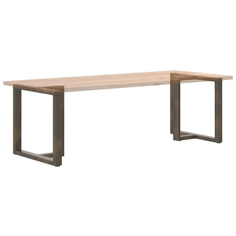 Picioare de masă în formă de T, 2 buc., negru, 70x35x(72-73) cm, oțel