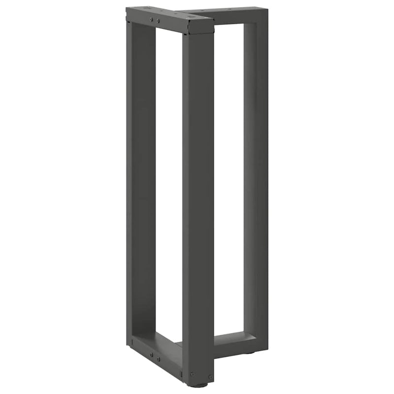 Picioare de masă de bar în formă de T, 2 buc., antracit, 40x35x(100-101) cm, oțel
