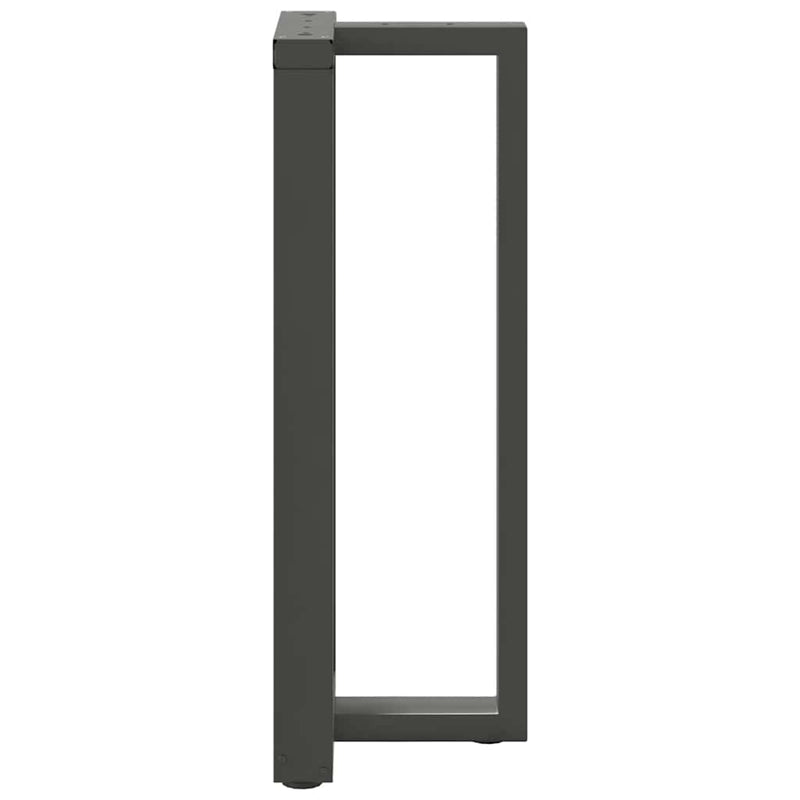Picioare de masă de bar în formă de T, 2 buc., antracit, 40x35x(100-101) cm, oțel