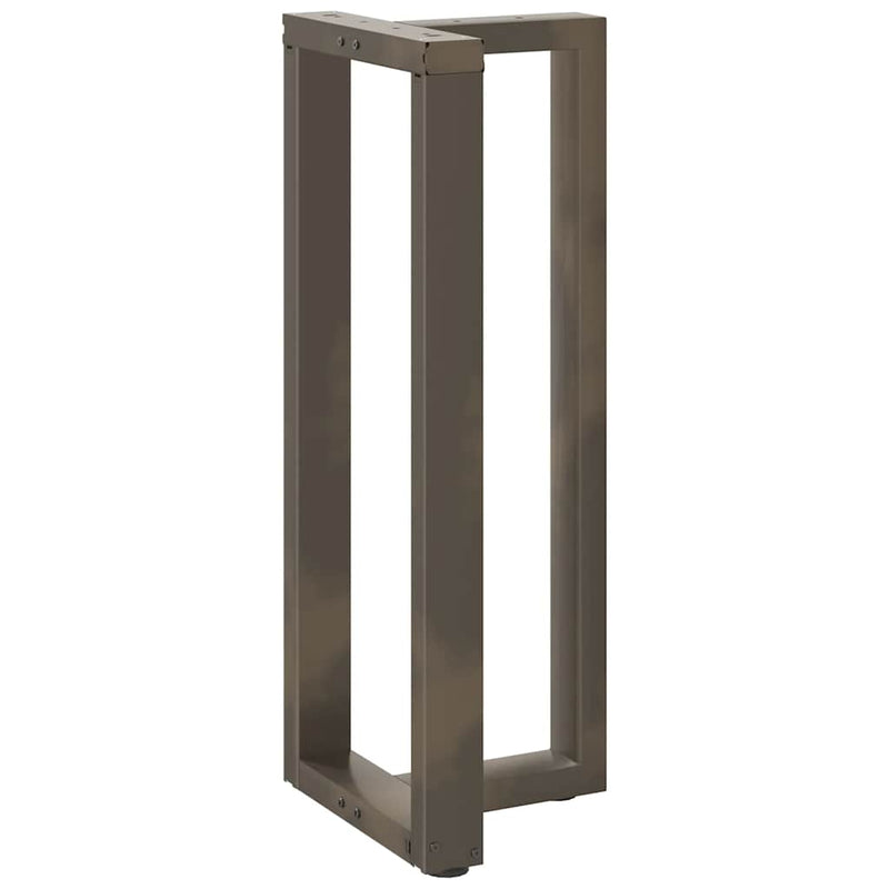 Picioare de masă de bar în formă de T, 2 buc., negru, 50x35x(100-101) cm, oțel