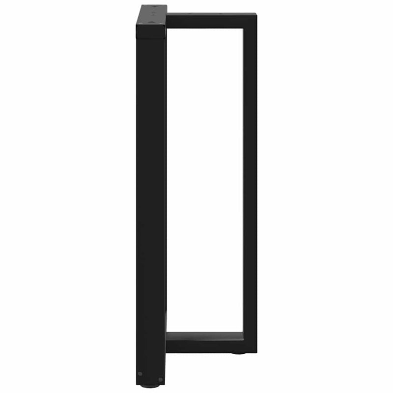 Picioare de masă de bar în formă de T, 2 buc., negru, 60x35x(100-101) cm, oțel