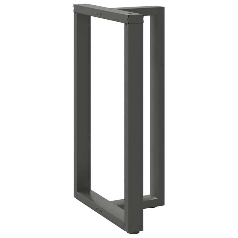 Picioare de masă de bar în formă de T, 2 buc., antracit, 60x35x(100-101) cm, oțel