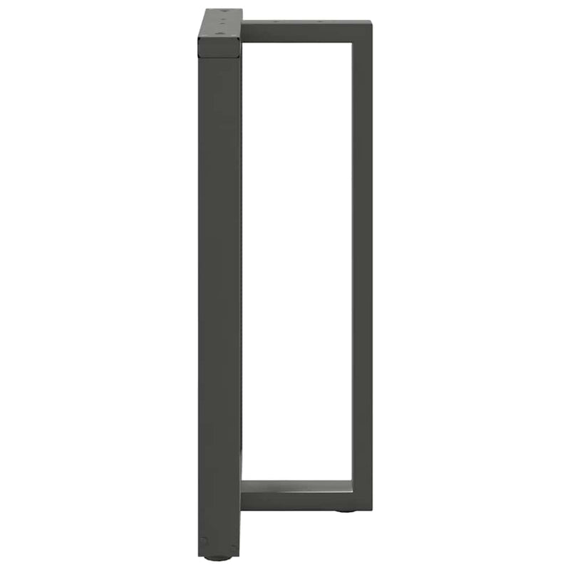 Picioare de masă de bar în formă de T, 2 buc., antracit, 60x35x(100-101) cm, oțel