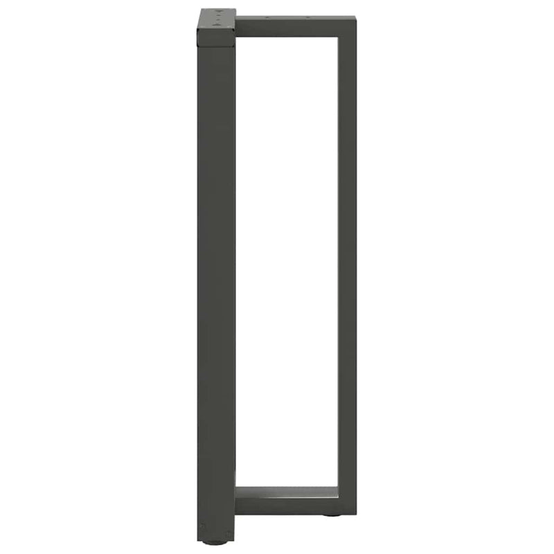 Picioare de masă de bar în formă de T, 2 buc., antracit, 40x35x(110-111) cm, oțel