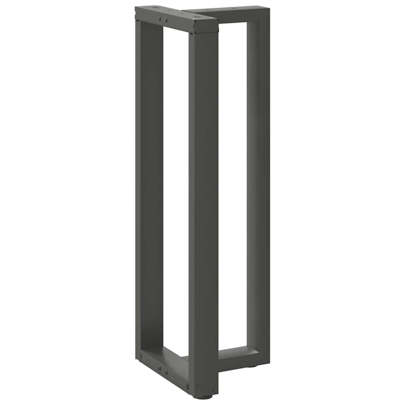 Picioare de masă de bar în formă de T, 2 buc., antracit, 50x35x(110-111) cm, oțel