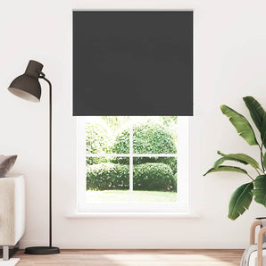 Jaluzea cu role opace negru 120x230 cm lățime material 116,6 cm