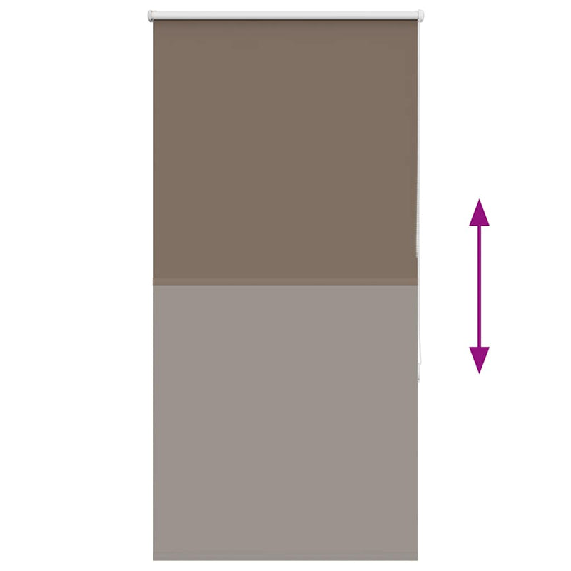 Jaluzea cu role opace cafea 65x130 cm lățime material 60,7 cm