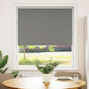Jaluzea cu role opace gri 100x130 cm lățime țesătură 95,7 cm