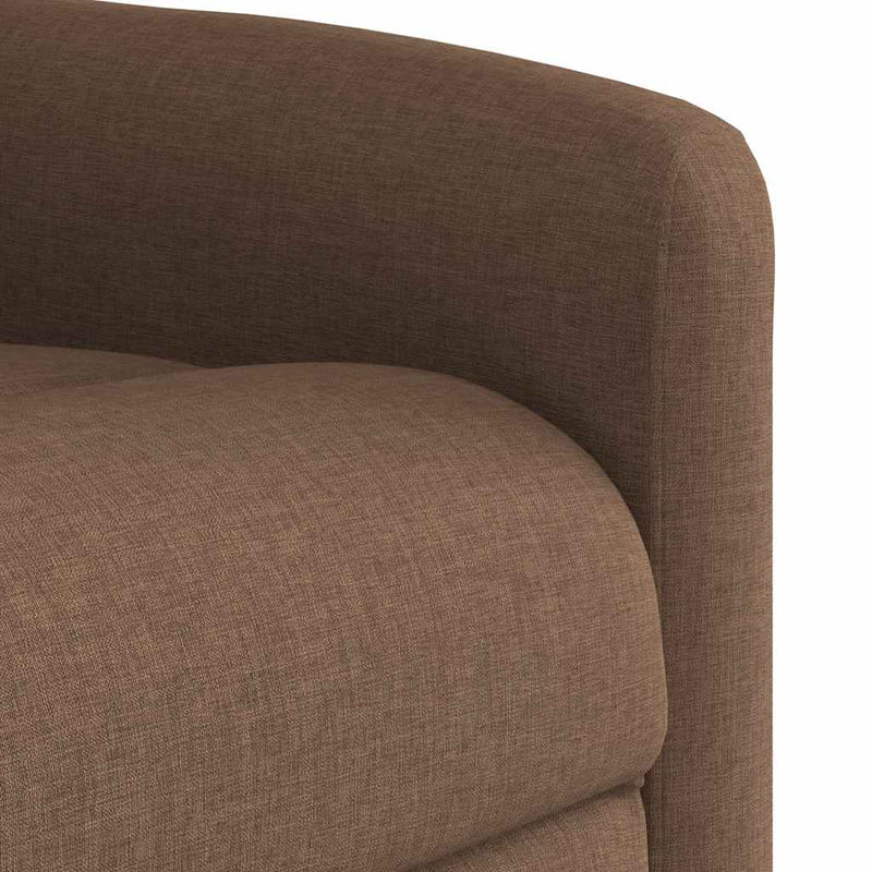 Fotoliu rabatabil, maro, material textil