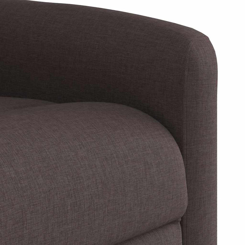 Fotoliu rabatabil, maro închis, material textil