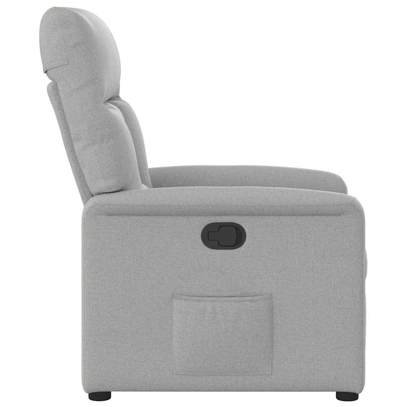 Scaun extensibil din stofă gri nor