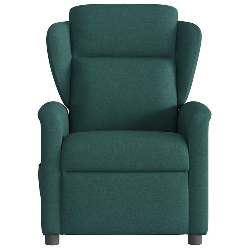 Fotoliu rabatabil, verde închis, material textil