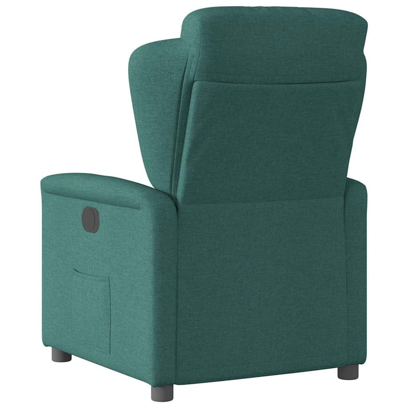 Fotoliu rabatabil, verde închis, material textil