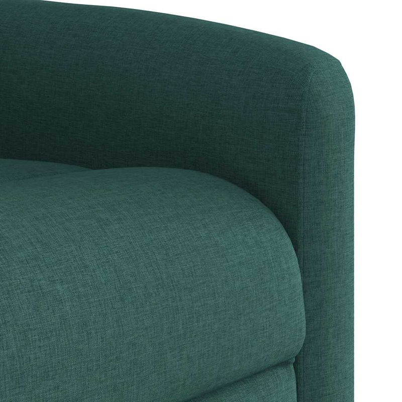 Fotoliu rabatabil, verde închis, material textil