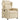 Fotoliu rabatabil, crem, material textil