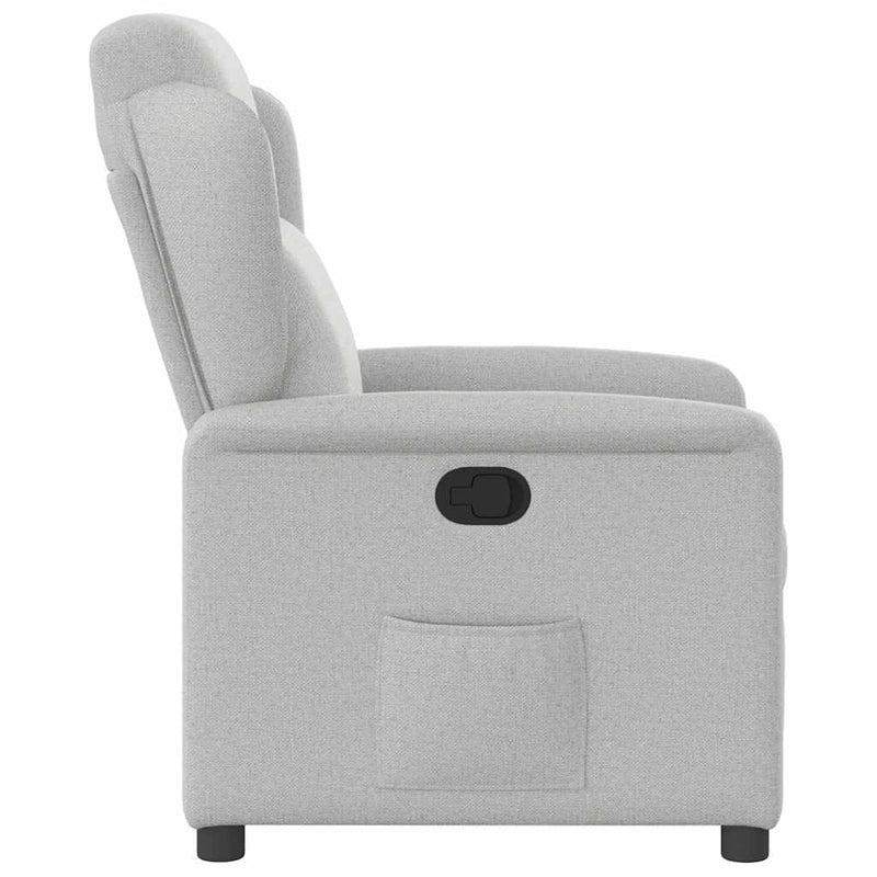 Scaun extensibil din stofă gri nor