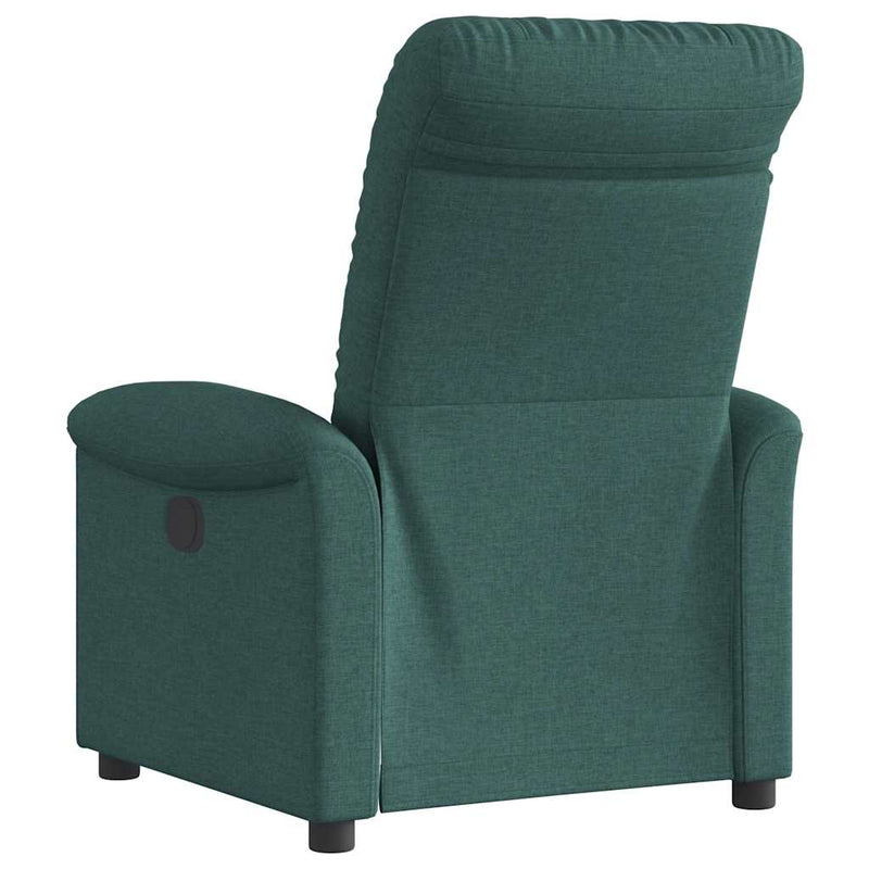 Fotoliu rabatabil, verde închis, material textil