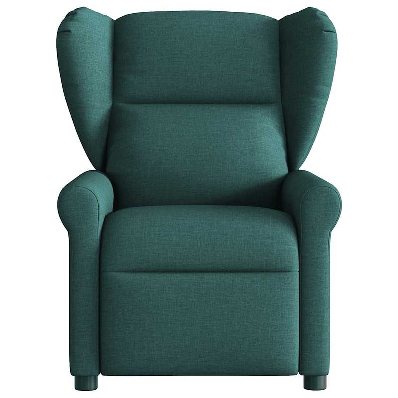 Fotoliu rabatabil, verde închis, material textil