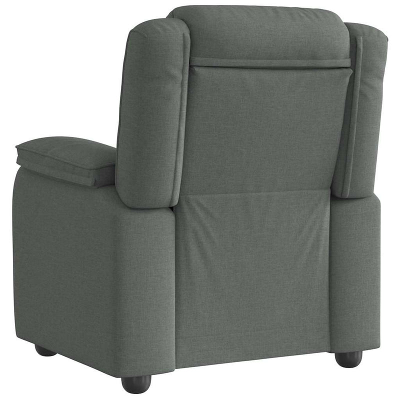 Fotoliu rabatabil, gri închis, material textil
