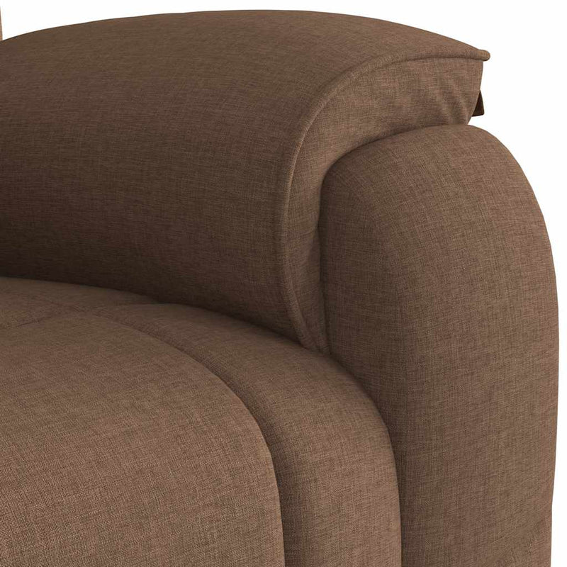 Fotoliu rabatabil, maro, material textil