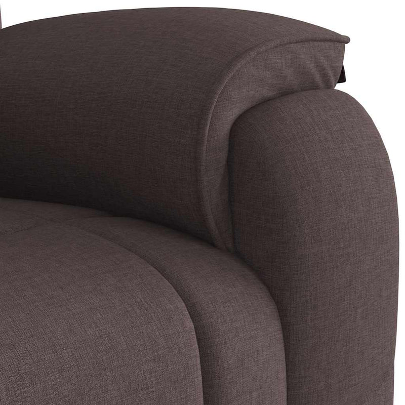 Fotoliu rabatabil, maro închis, material textil