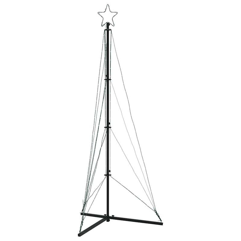 Pom de Crăciun LED 363 LED-uri Alb Cald 182 cm
