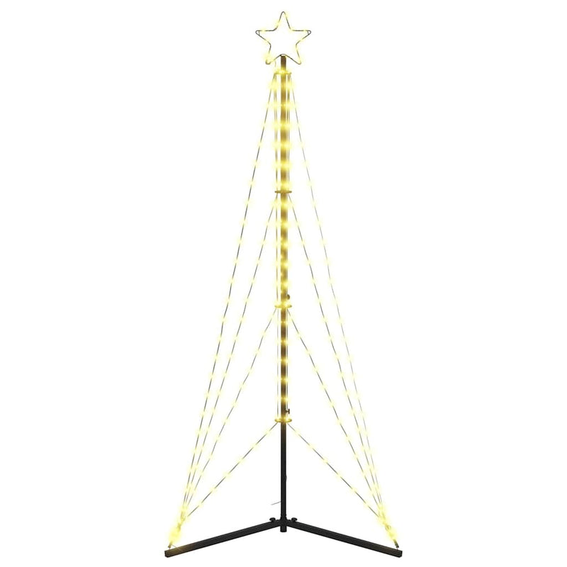 Pom de Crăciun LED 363 LED-uri Alb Cald 182 cm