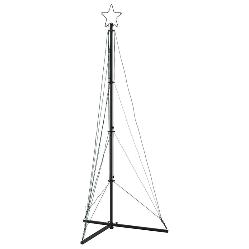 Pom de Crăciun LED 363 LED-uri Alb Rece 182 cm