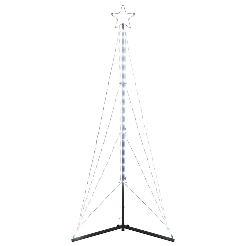 Pom de Crăciun LED 363 LED-uri Alb Rece 182 cm