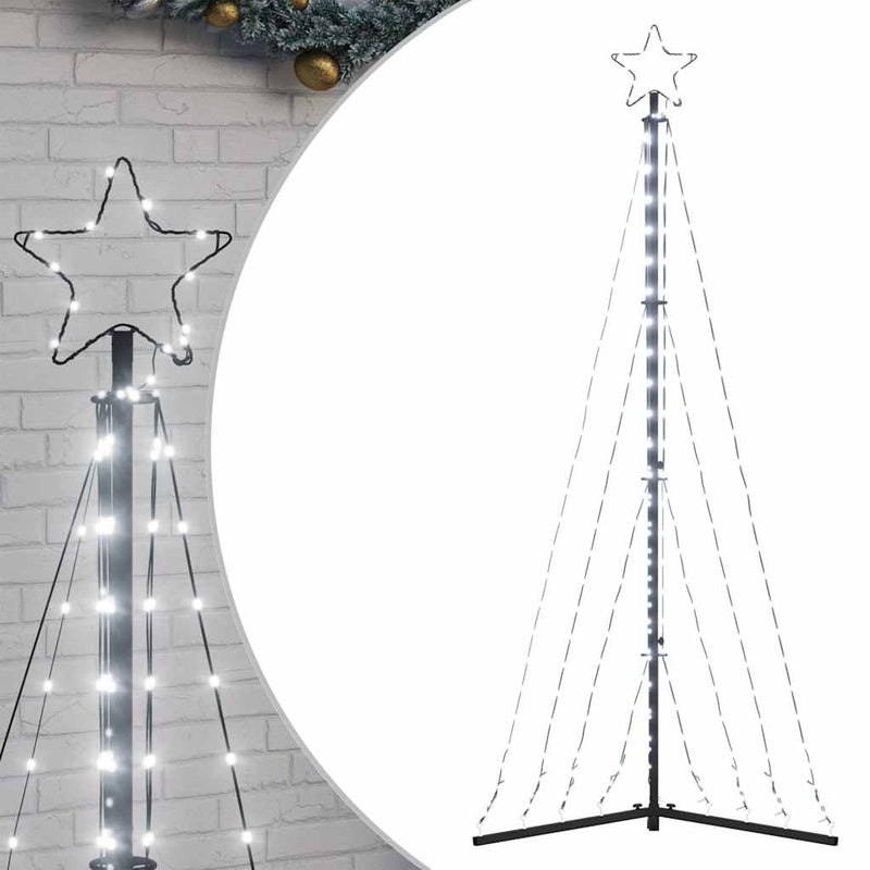 Pom de Crăciun LED 339 LED-uri Alb Rece 182 cm
