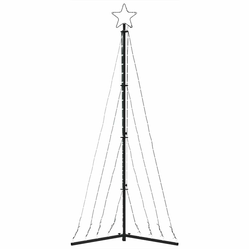 Pom de Crăciun LED 339 LED-uri Alb Rece 182 cm