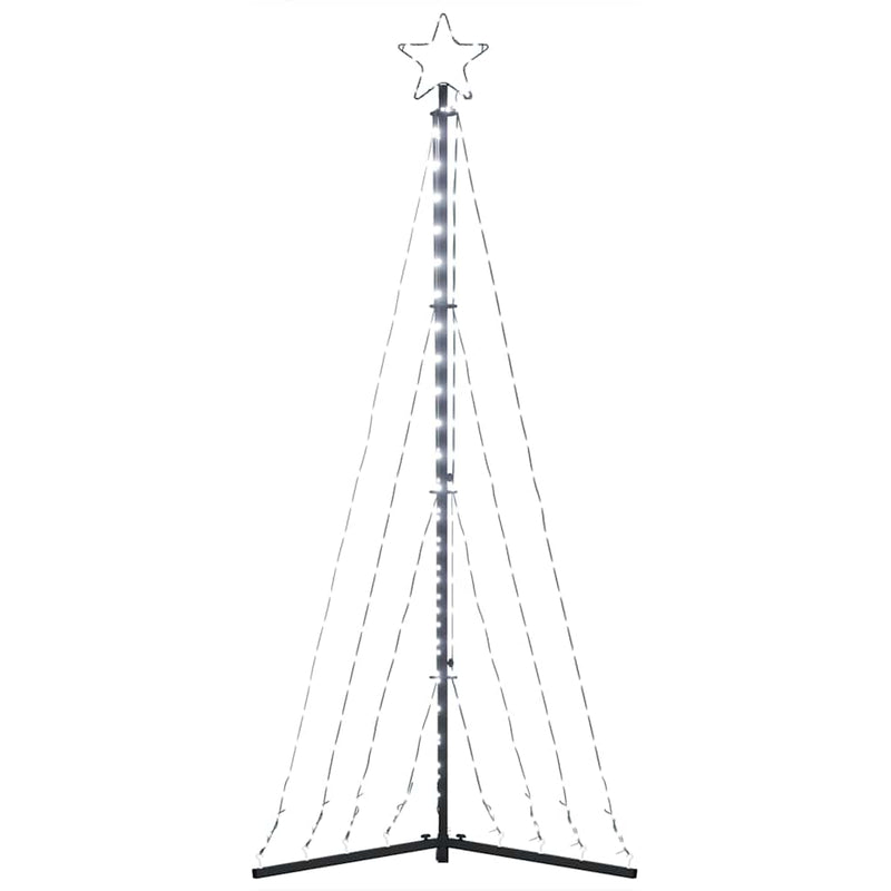 Pom de Crăciun LED 339 LED-uri Alb Rece 182 cm