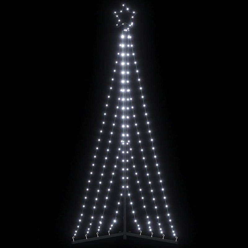 Pom de Crăciun LED 339 LED-uri Alb Rece 182 cm