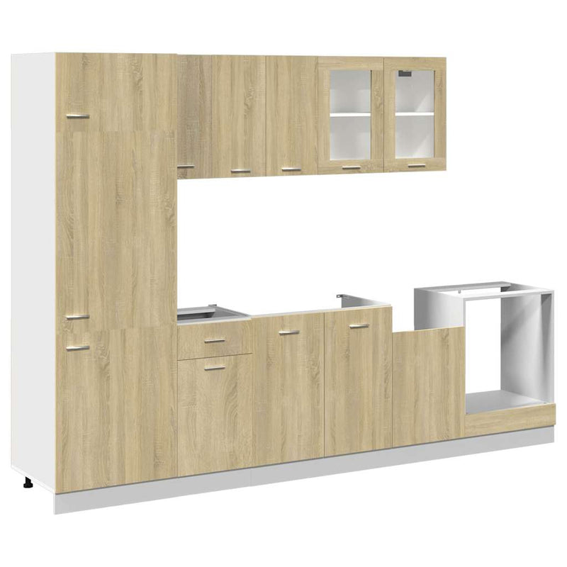 Set dulap de bucătărie “Lyon”, 8 piese, stejar sonoma